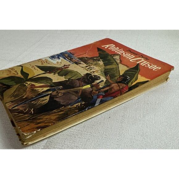 Robinson Crusoe Daniel Defoe Vintage Mid-20th century German/Deutsch edition - Picture 14 of 15